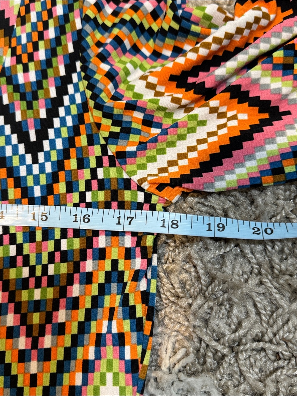 Lennie for Nina Leonard Multicolor Zigzag Chevron Knit Dress No Belt size Medium - Picture 9 of 13